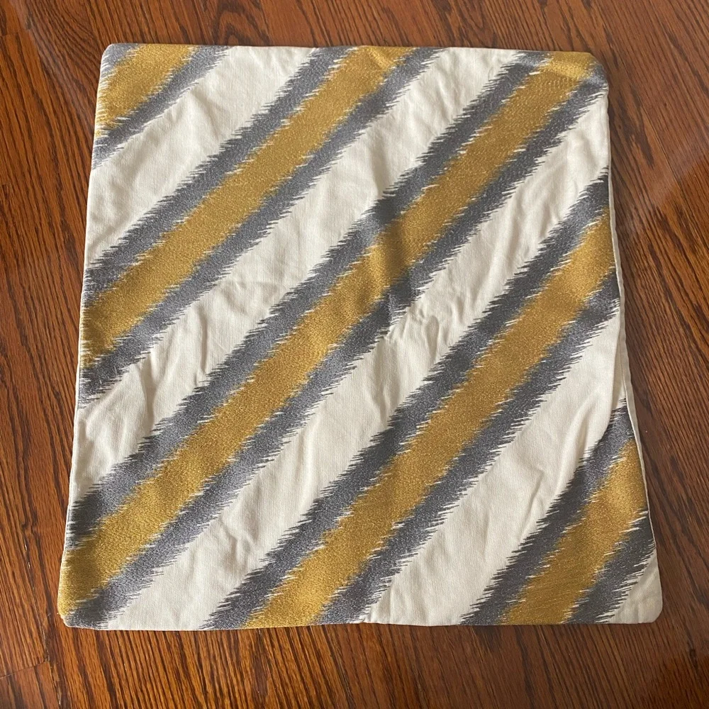 WEST ELM Embroidered Diamond Ikat Pillow Case